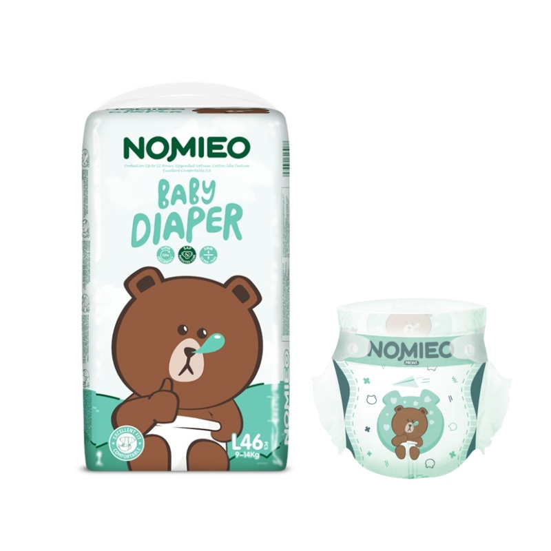 Ультратонкие подгузники Nomieo для детей 6-12 месяцев