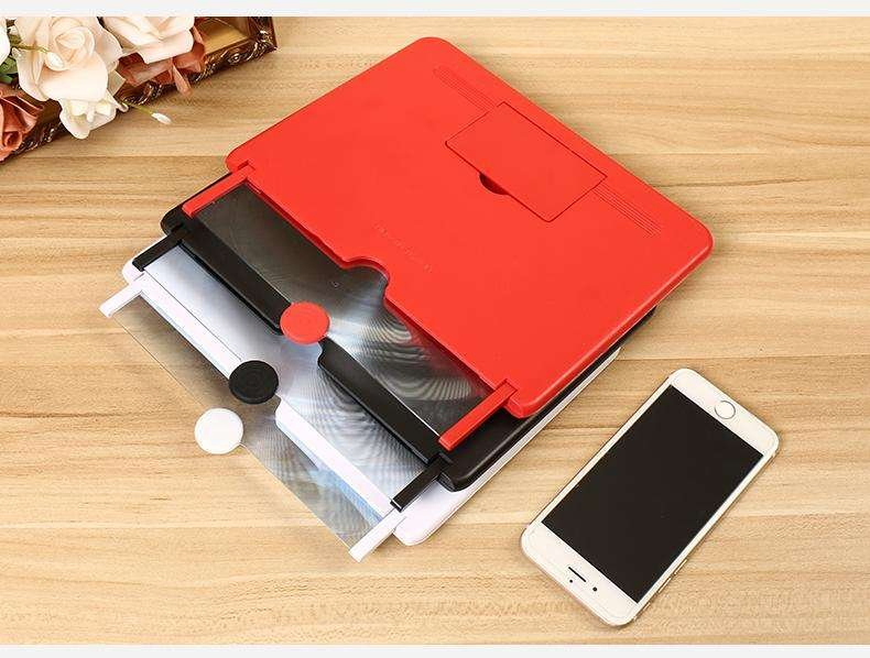 Original Patent High Definition 2-in-1 HD 10/12\" Mobile Phone Screen Amplifier Magnifier High Quality 3D Magnifier-Plastic
