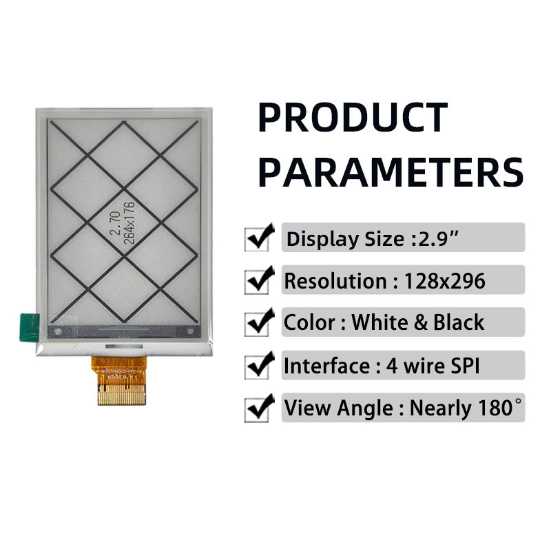 Versatile 2.7 Inch E-Ink Epaper Display for Innovative Projects