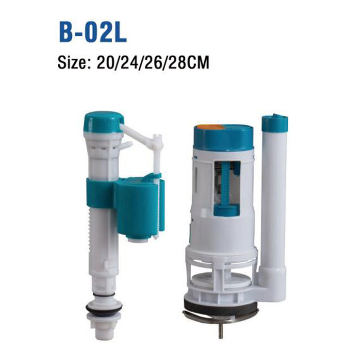 Factory Plastic Flush and Inlet Valve Toilet Tank Accessories