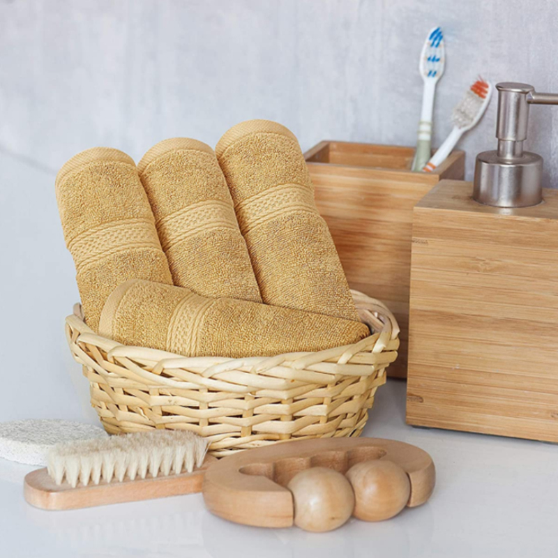 High Quality Plain Dyed Cotton Bath Towels for Guestroom Supply