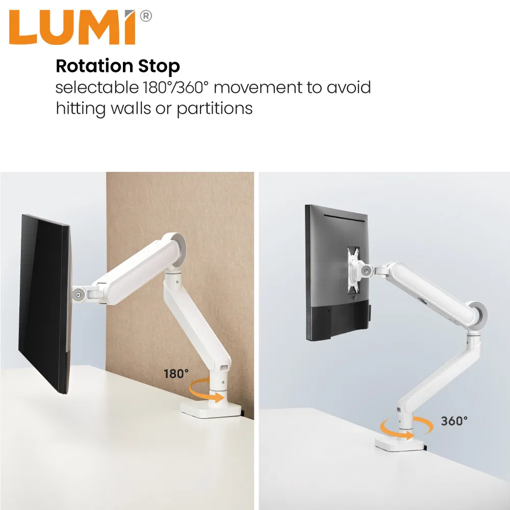 Алюминиевый кронштейн для монитора с пружиной LUMI