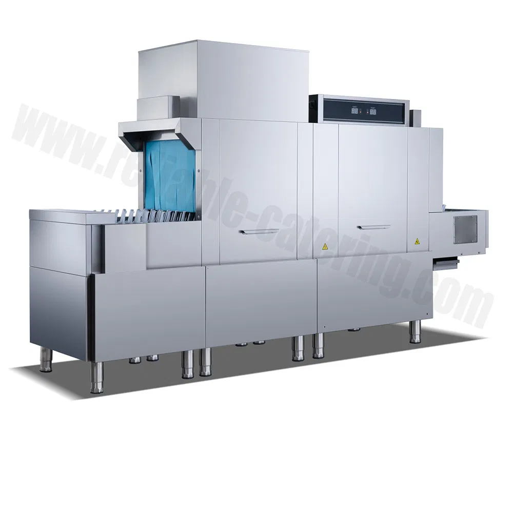 Dishwasher Industrial Kitchen Commercial Dishwasher Professional Restaurant Flight Min Dishwasher Machine with Tray Heavy-Duty Conveyor Belt Rack Dish Washer