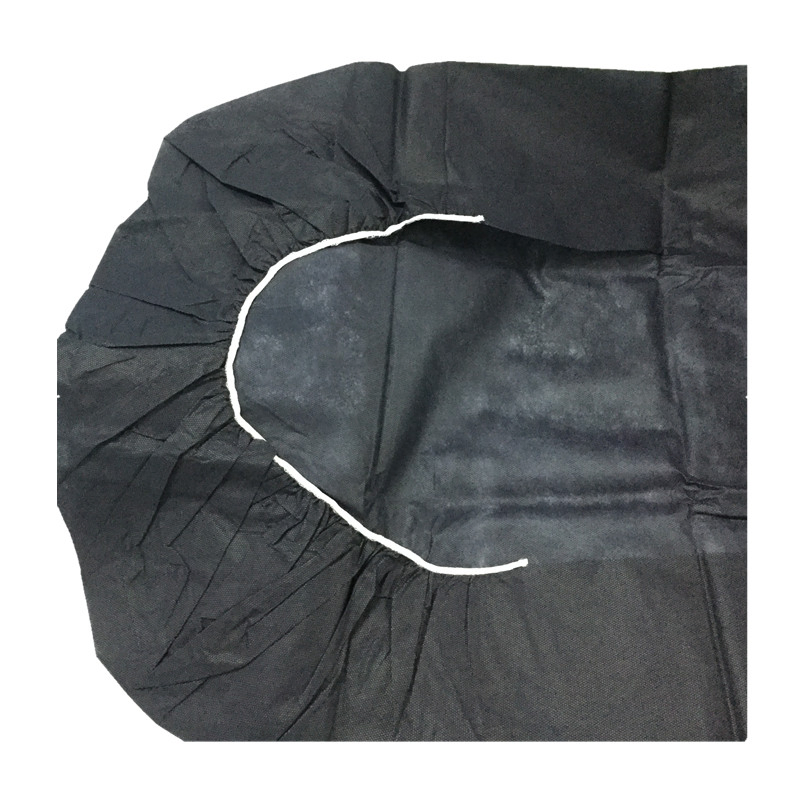 Disposable Heavy Duty Elastic Bed Cover Breathable Disposable Fitted Sheets for SPA Navy Blue Non Woven Fabric