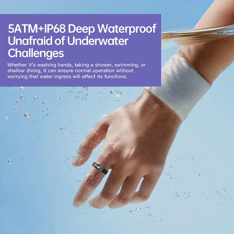 Умное кольцо-трекер здоровья с ЭКГ и защитой IP68