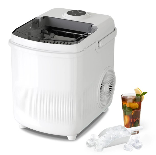 Compact Ice Cube Maker for Home Use with Quick Cycle Time