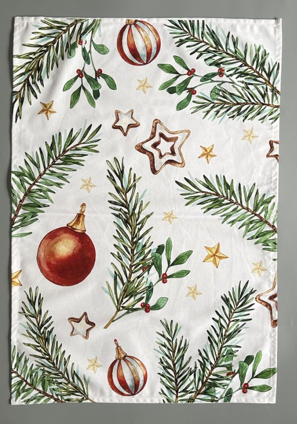Popular Custom Digital Printed Christmas Tea Towels