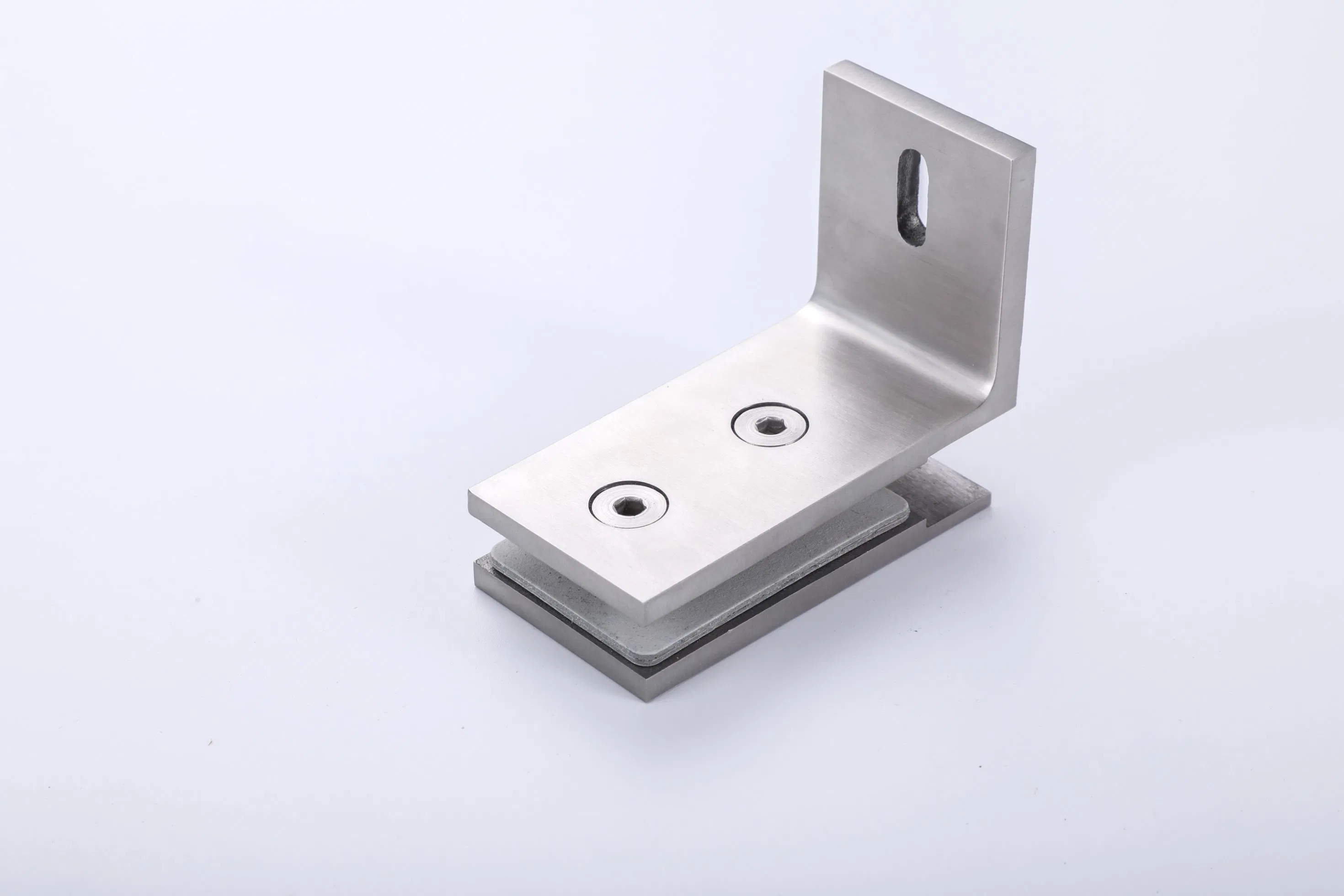 OEM Frameless Tempered Glass Door Hardware Wholesale Popular Bathroom Hardware Glass Door Extended Edition Stainless Steel 90 Degree Glass Clamp