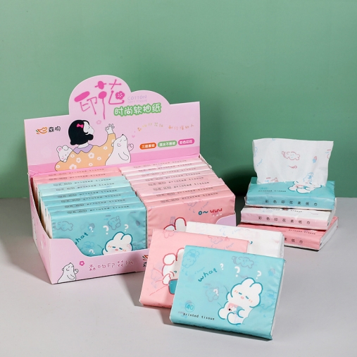 with a Soft Texture That Fits Delicate Facial Skin Color Facial Tissue