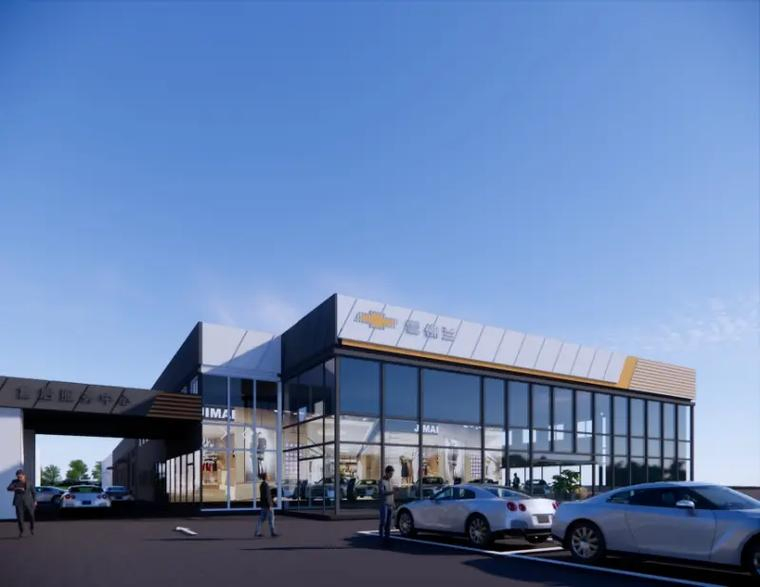 Prefabricated Steel Structure 3s/4s Car Showroom Hall (XGZ_Z117)