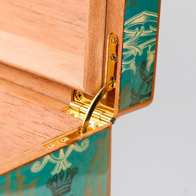 Custom Colorful High Glossy Cedar Wooden Piano Finish Cigar Box for Gift