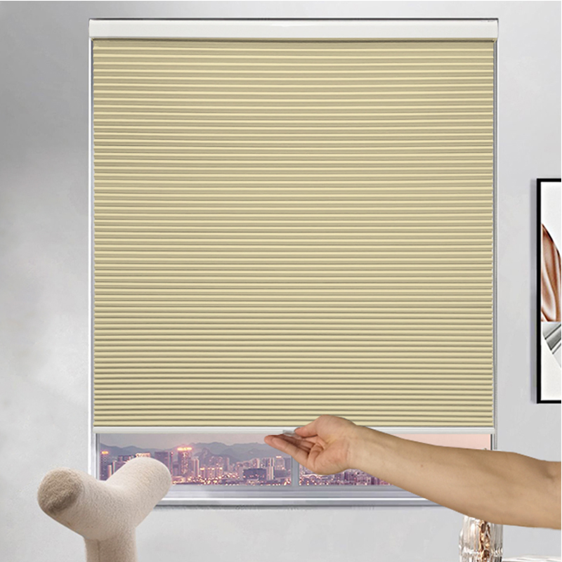Factory Modern Window Blackout Cordless Cellular Fabric Hotels No Drill Honeycomb Blinds