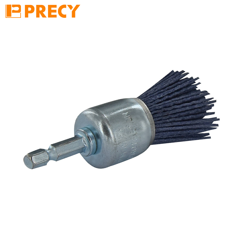 Pencil Brush/End Brush - Blue Nylon Bristle - Sanding of Wood