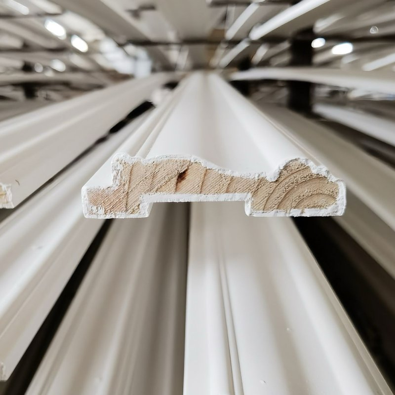 Interior Home Modern Baseboard Wood Decorative Construction Carved White Primed Moldings