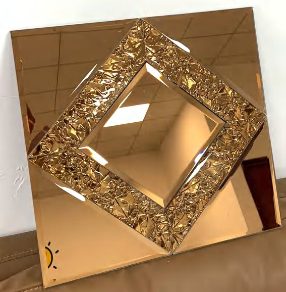 Self-Adhesive Glass Mirror Mosaic Tiles for Creative Home Dé Cor