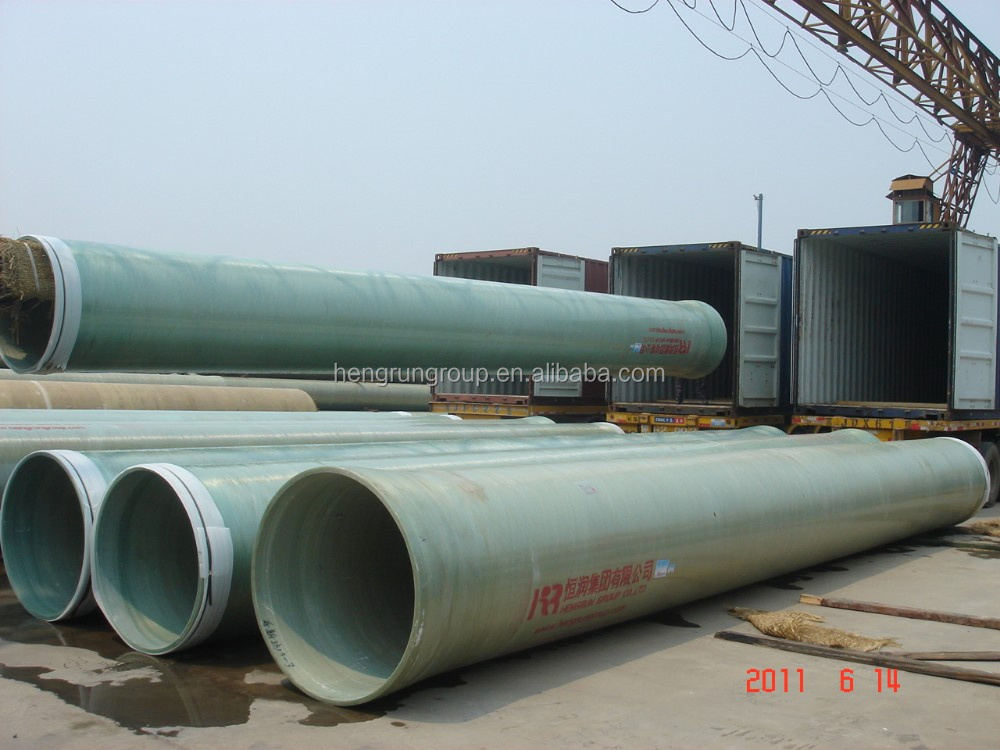 FRP GRP Fiberglass Pipes Epoxy Reinforced Plastic Filament Fibre Glass Pipe