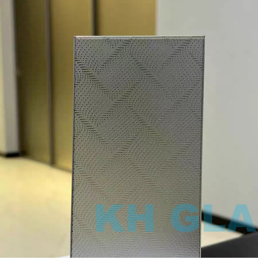 3mm to 12mm Factory Supply Sophisticated Acid Etched Designed Glass