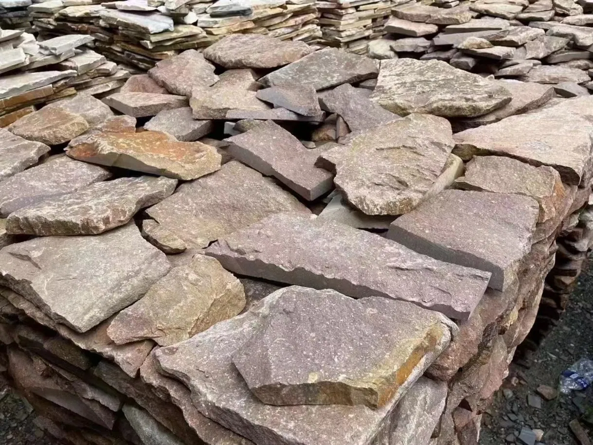 Random Shape Irregular Flagstone Crazy Paving Slate Stone for Wall and Floor