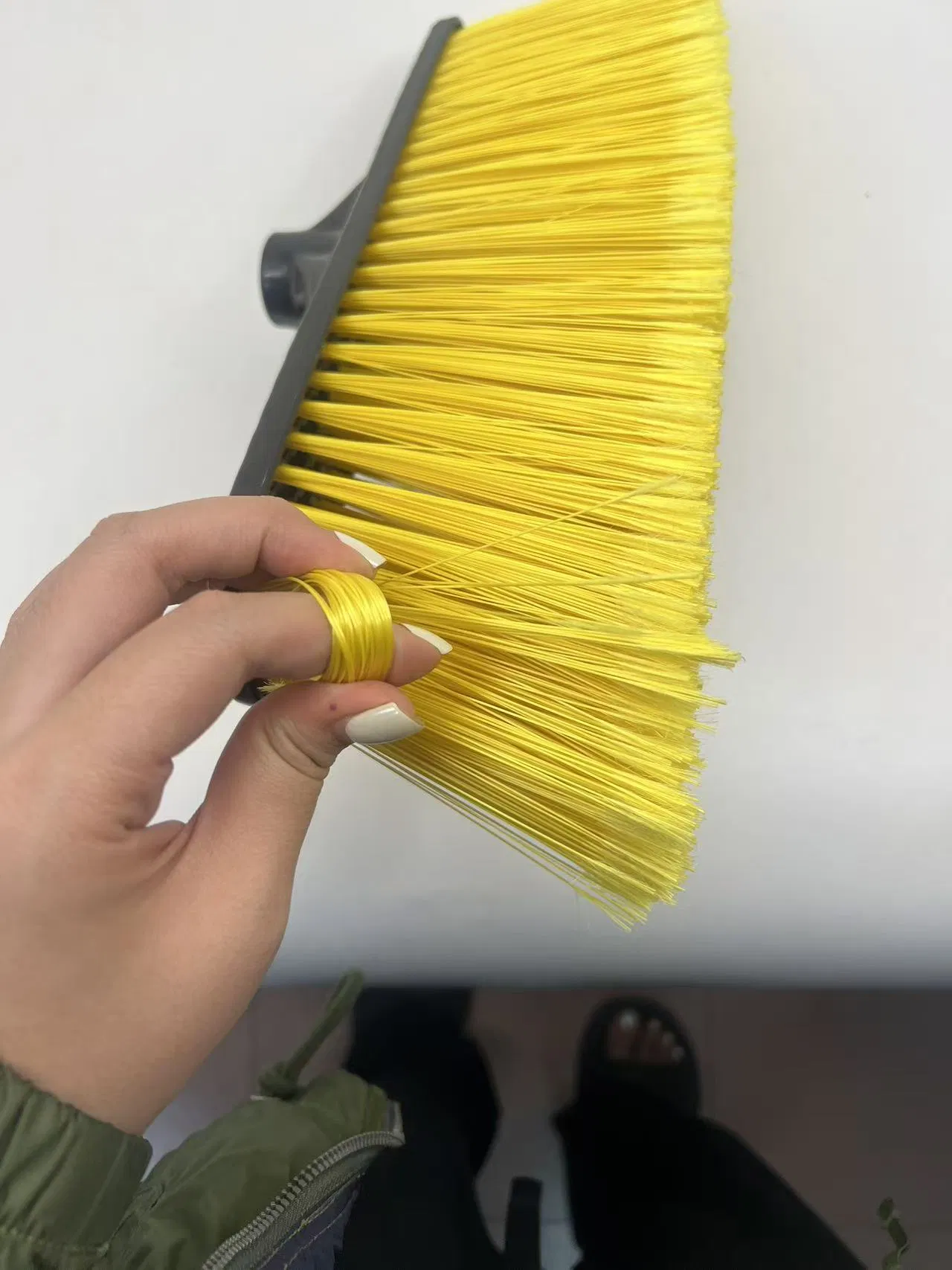 Compact Pet Bristle Broom for Kitchen, Balcony, and Small Areas