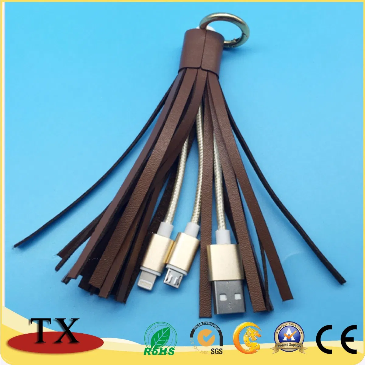 Кабель USB с кисточкой и разъёмом Micro USB