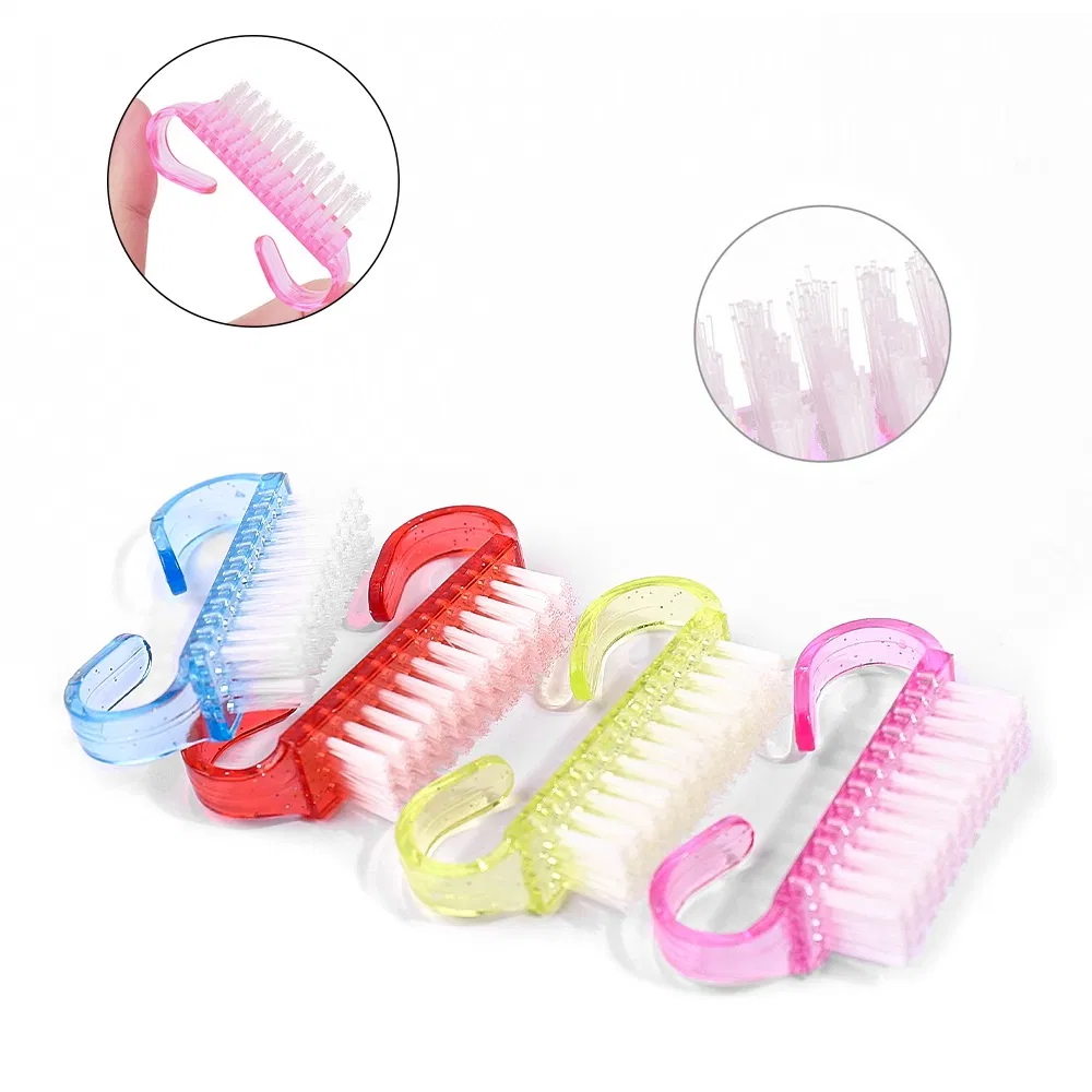 Wholesale Manicure Plastic Nail Brush for Cleaning Finger Mini Nail Dust Brush