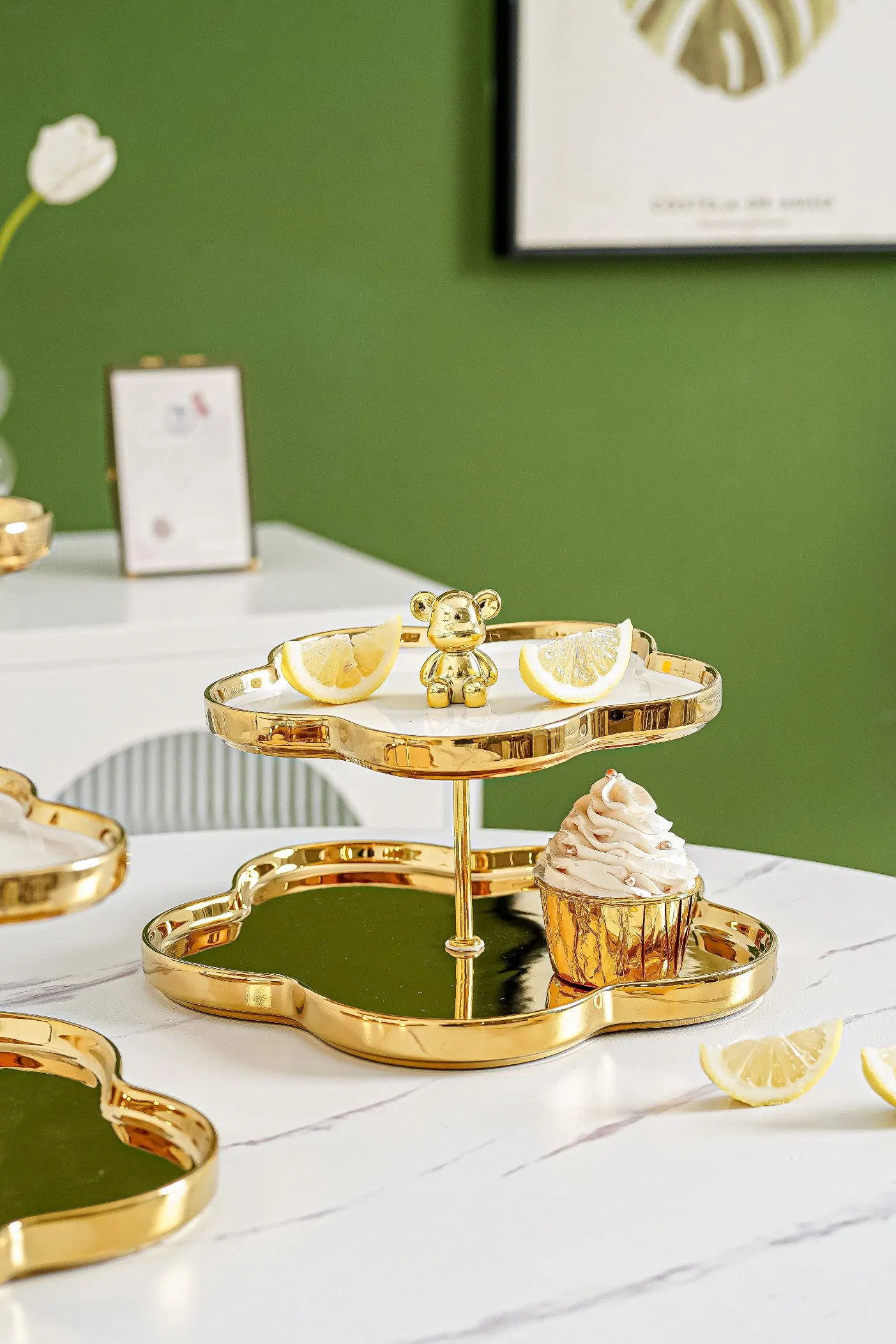 Wooden Tiered Server for Premium Dessert Showcases and Events