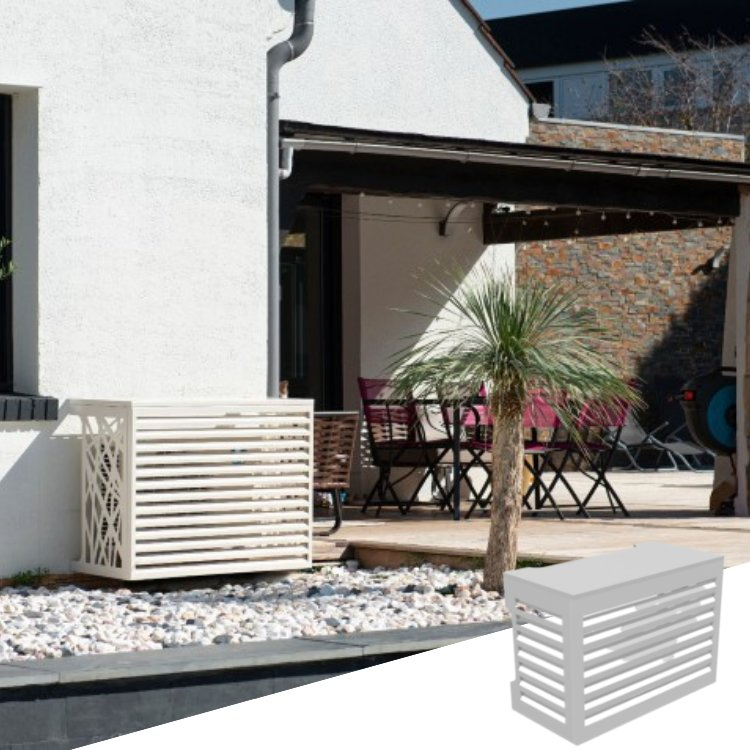 Waterproof Outdoor Decoration House Aluminum Air Conditioner AC Cover Aluminum Dust Cover