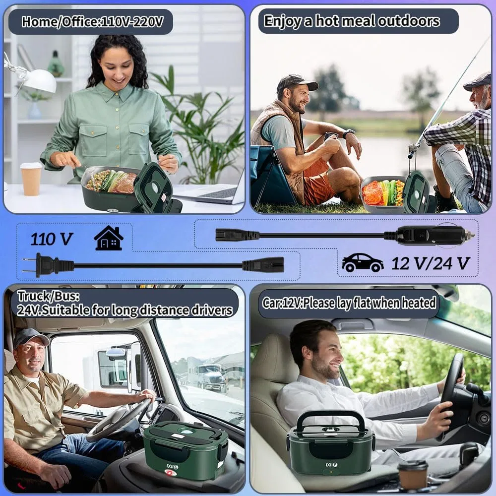 Портативный электрический ланч-бокс 1.5L 80W