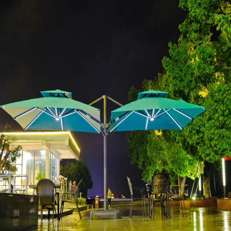 Fashionable Sea View Leisure Rainbow Waterproof Sunshade Pavilion