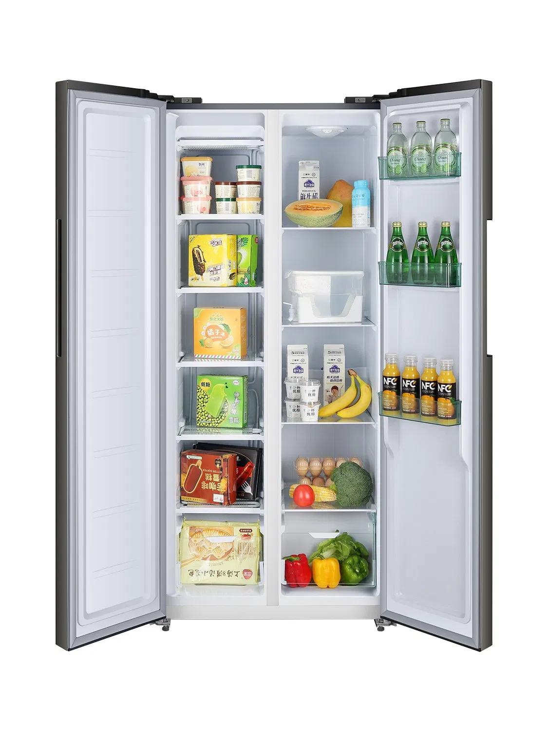 Factory OEM 400L Smart Fridge for Home French Doors Large Capacity Integrated Refrigerator Side-by-Side Refrigerator