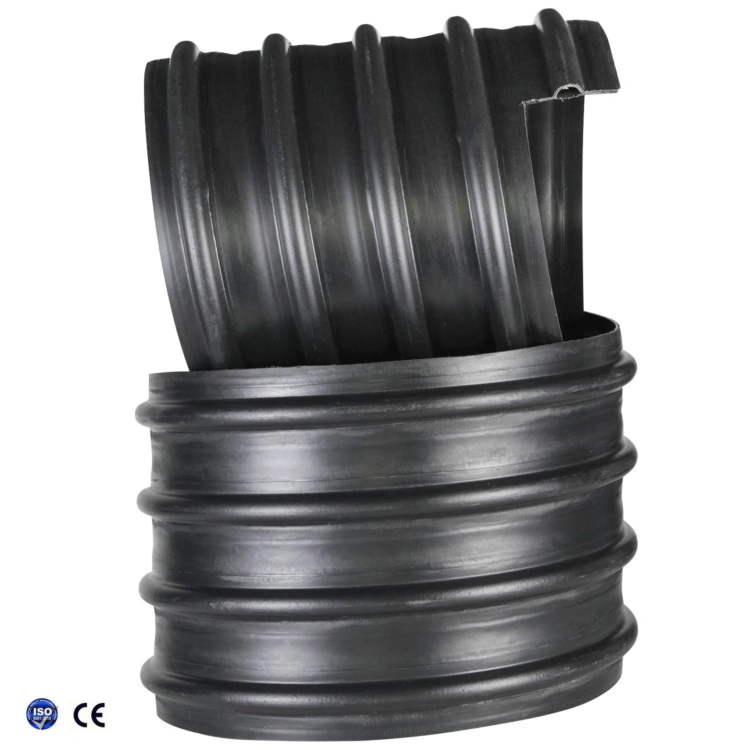 Спиральная гофрированная труба HDPE Sn8 Sn10 с армированием стальным поясом
