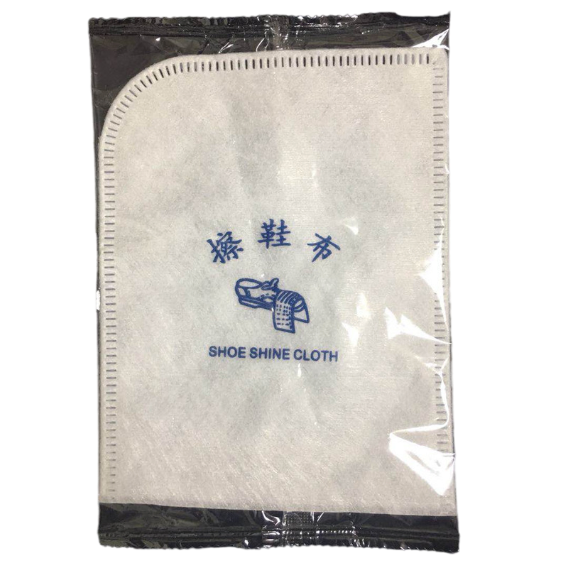 Cotton Shoe Mitt with Hotel Amenities for Hotel Room Using