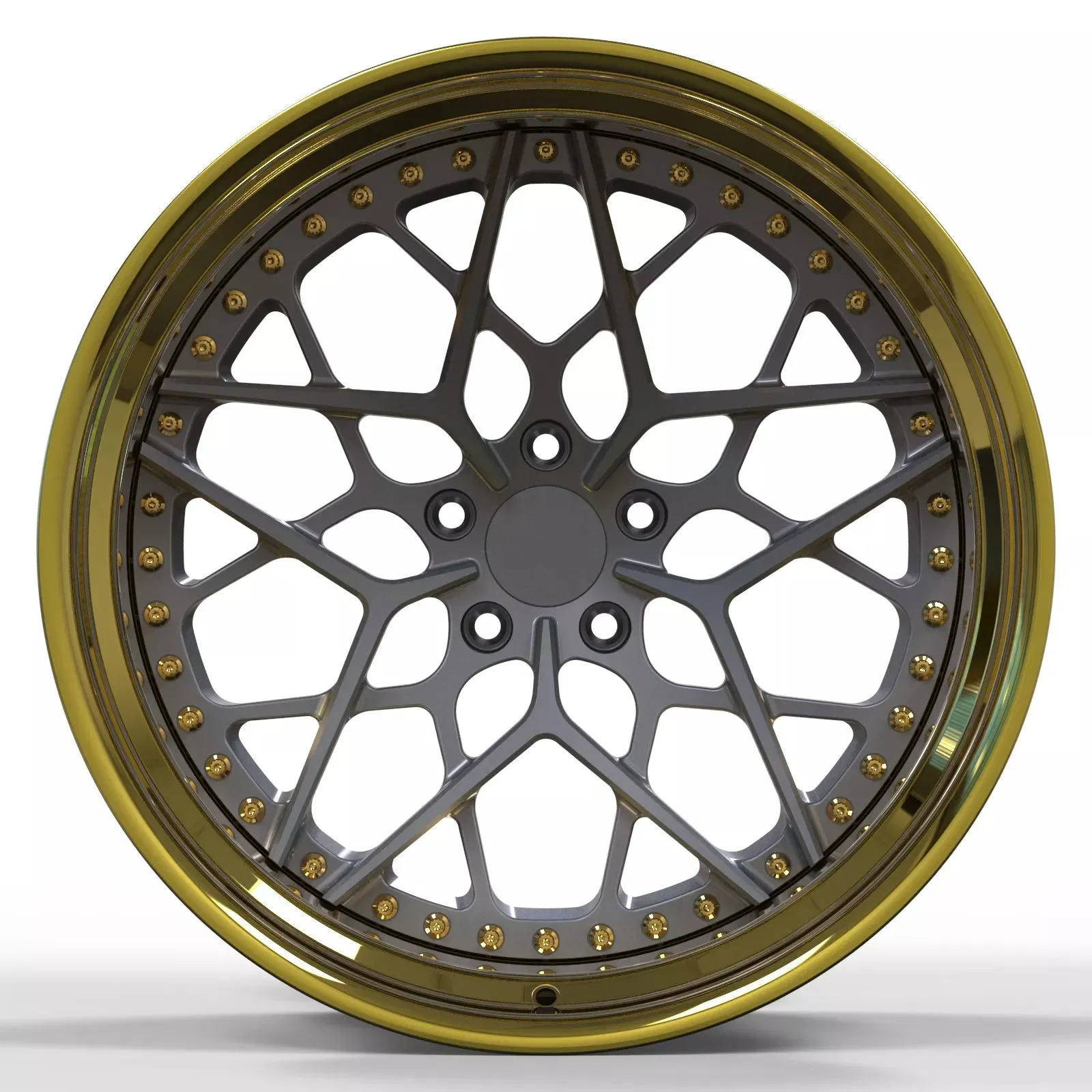 Литые диски Kipardo T6061, 2-3 части, золото