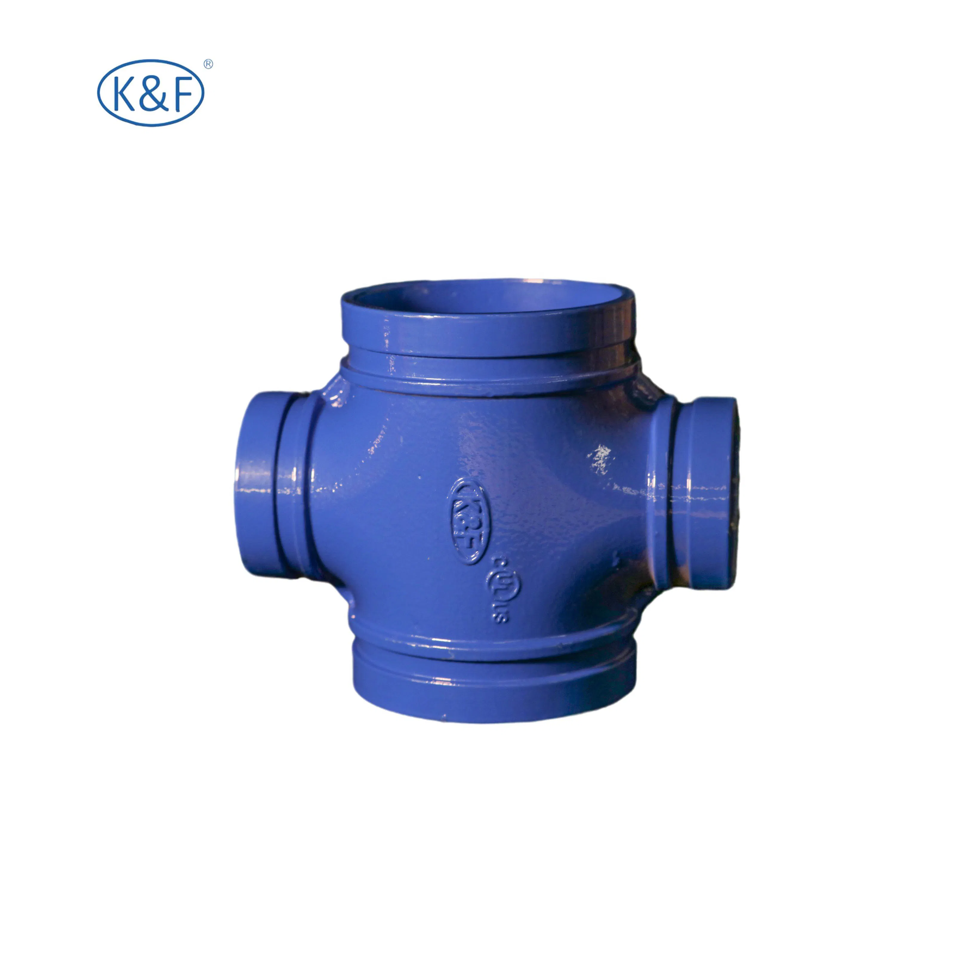 Kanaifu Free Sample Customized Ductile Iron Grooved Pipe Fitting Cross for Water Fire System