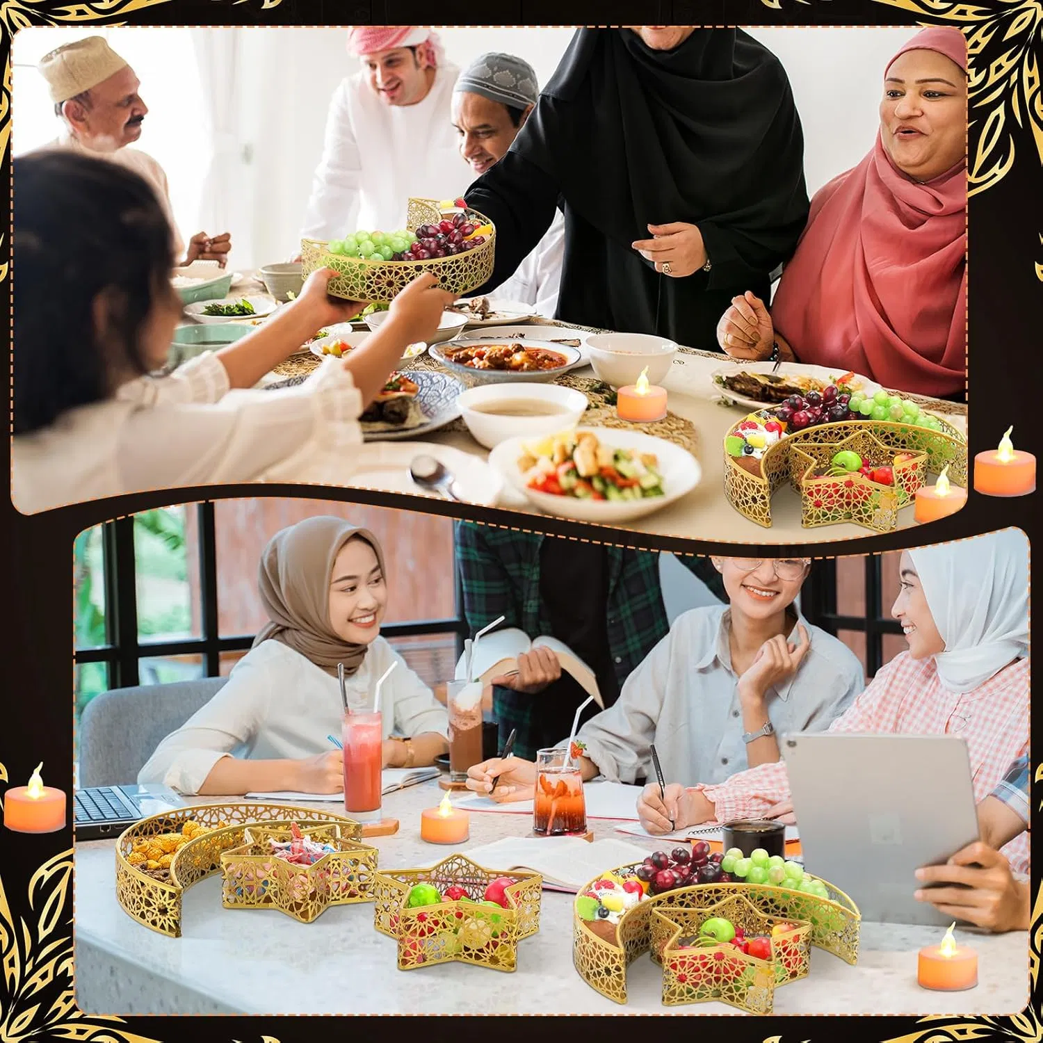 Islam Party Star Islam Muslim Eid Mubarak Moon Serving Trays