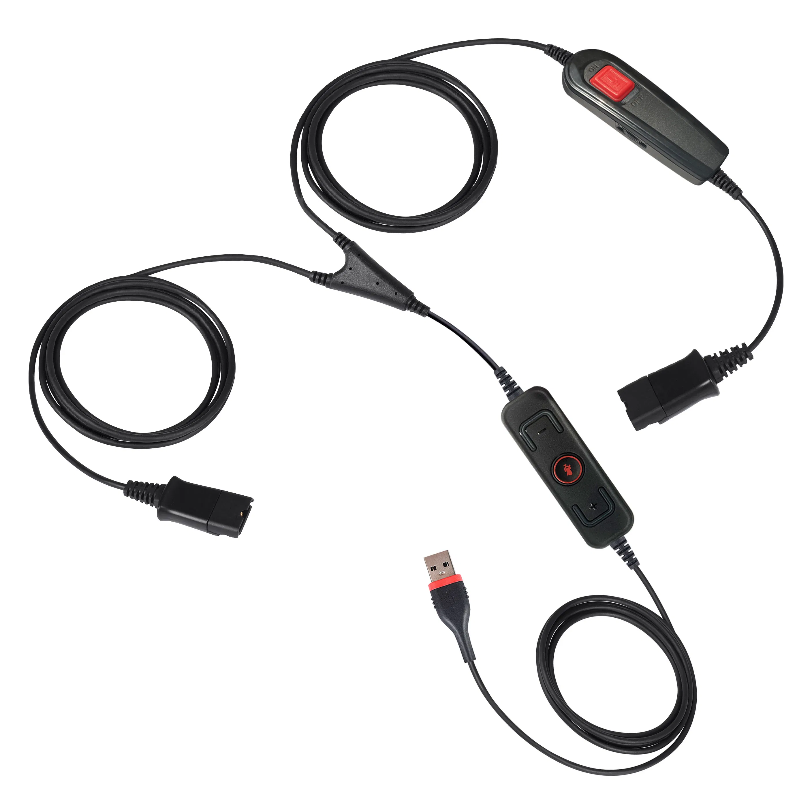 Тренировочный кабель для гарнитуры QD с двумя линиями