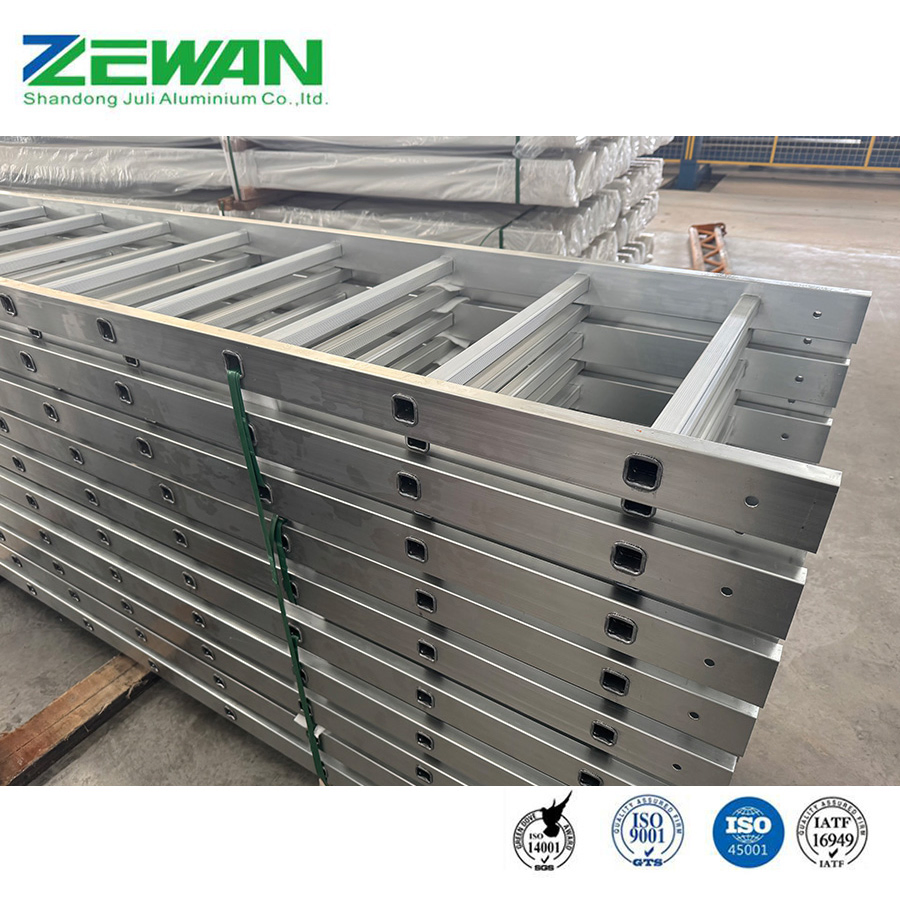 Multi-Purpose Aluminium Folding Ladders Safety Fixed Aluminum Ladder Manufacturer for Household / Scaffolding