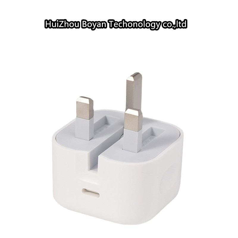 Original Foldable UK Adapter 20W Type-C Charger with 3 Pin