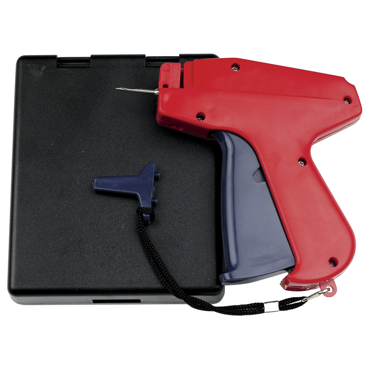 Пистолет для бирок, пластиковый, цветной, в коробке