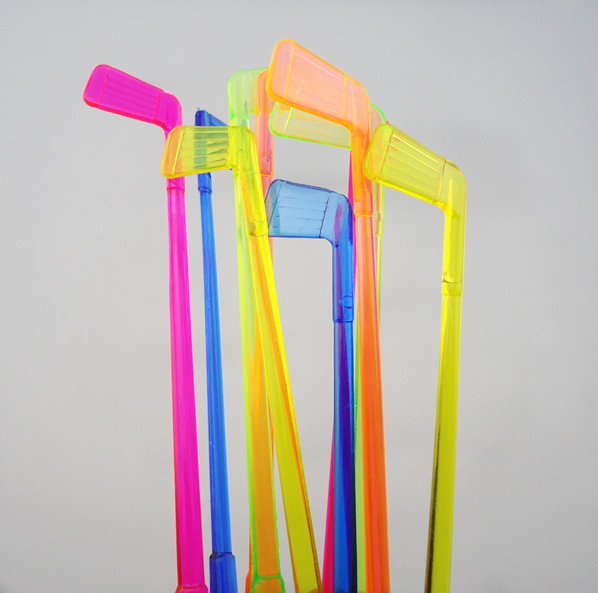Custom Golf Cocktail Stirrer - Stylish Plastic Swizzle Stick Accessory