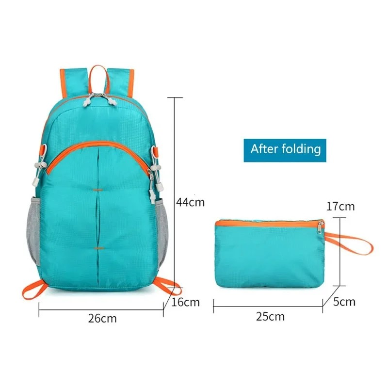 Portable Outdoor Hiking Bag Lightweight Foldable Waterproof Ultralight Backpack for Women Men Travelling Hiking Bag