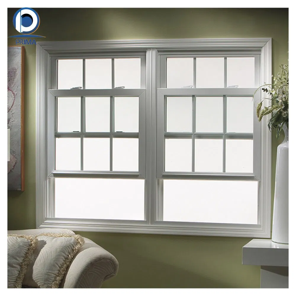High Quality Customized American Style UPVC Windows Vinyl Single Hung Window