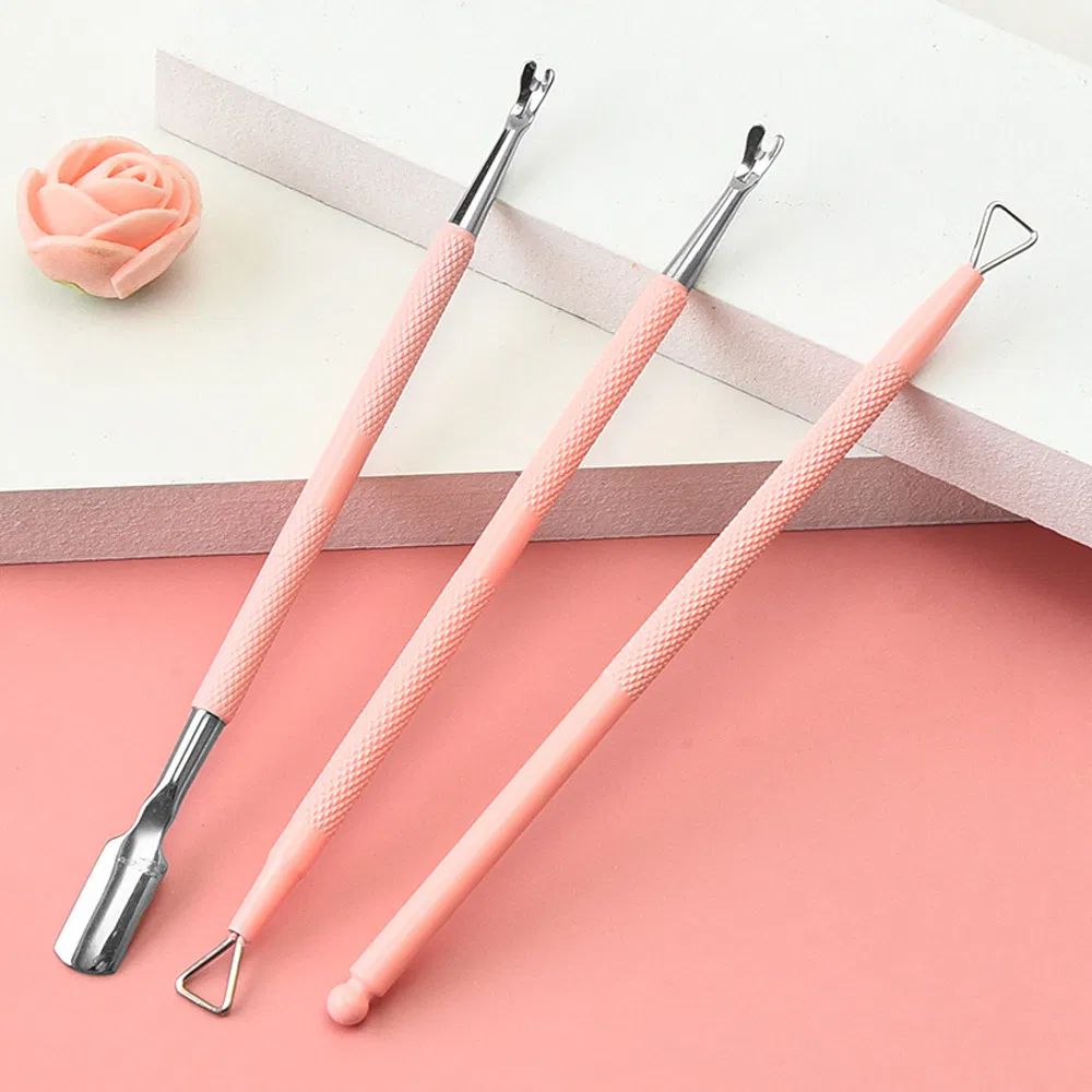 Manicure Supplies Kit Products Nail Art Cleaner Tools Beauty Equipment Stainless Steel Cuticle Pusher