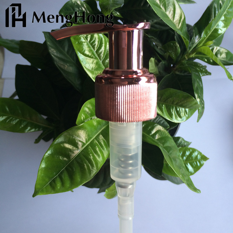Rose Golden UV PP Lotion Pump for Liquid Soap