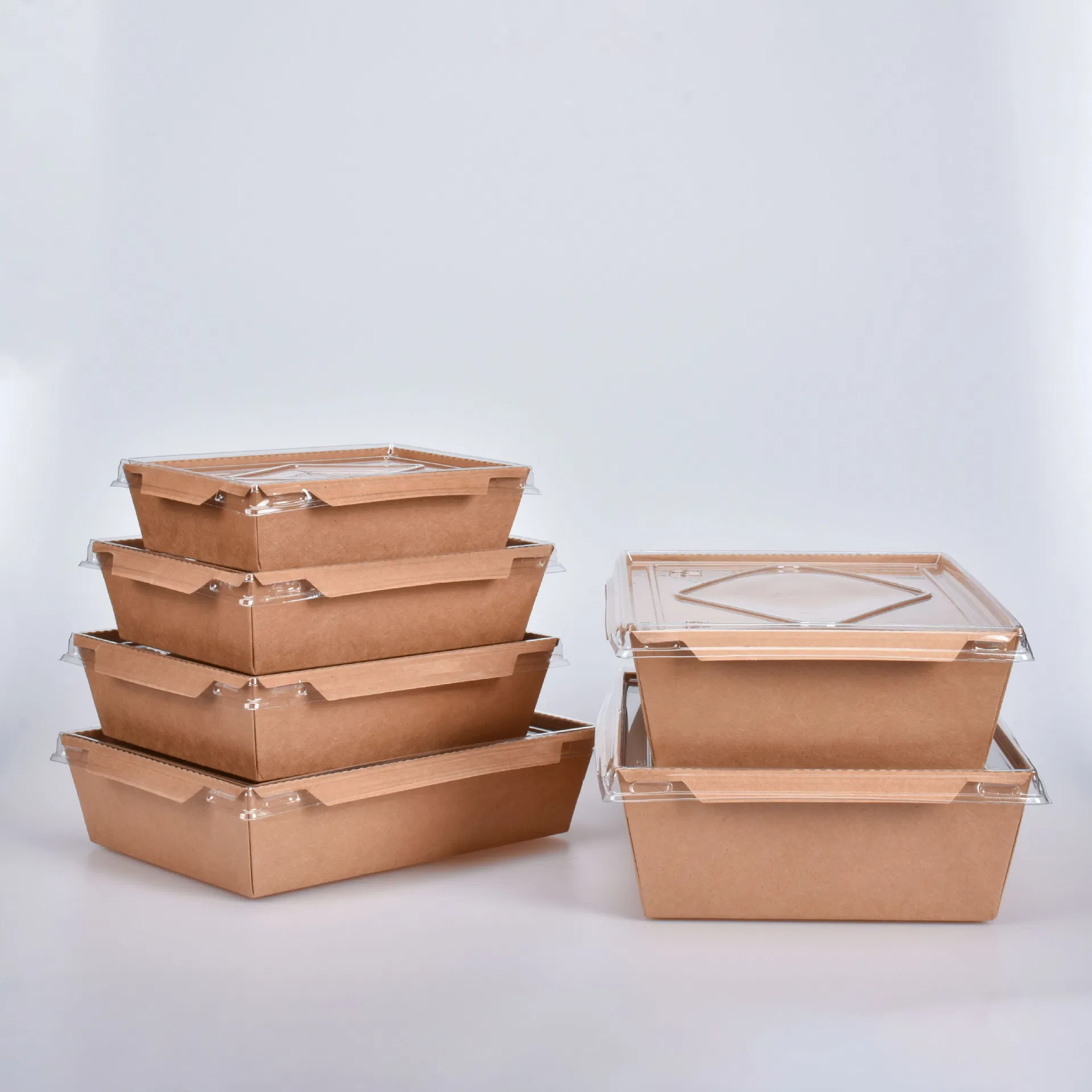 Custom Size Disposable Baking Dessert Packing Box Paper Kraft Box Takeaway Food Package Box