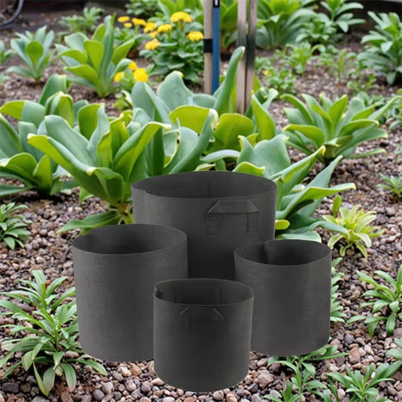 7-Gallon Nonwoven Fabric Grow Bags Pots with Handles Thickened Plant Growth for Vegetables