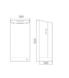 High Speed Wall Mounted ABS Jet Hand Dryer