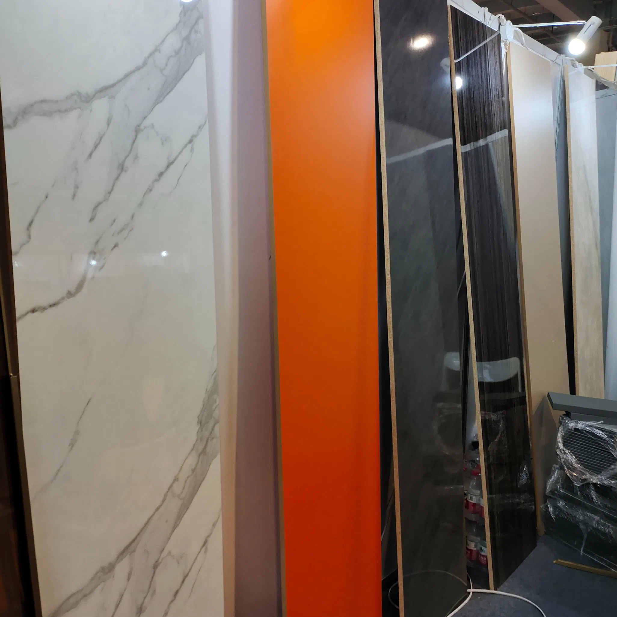 for Interior Wall Panel UV Glossy Laminated Pet Particleboard Melamine MDF