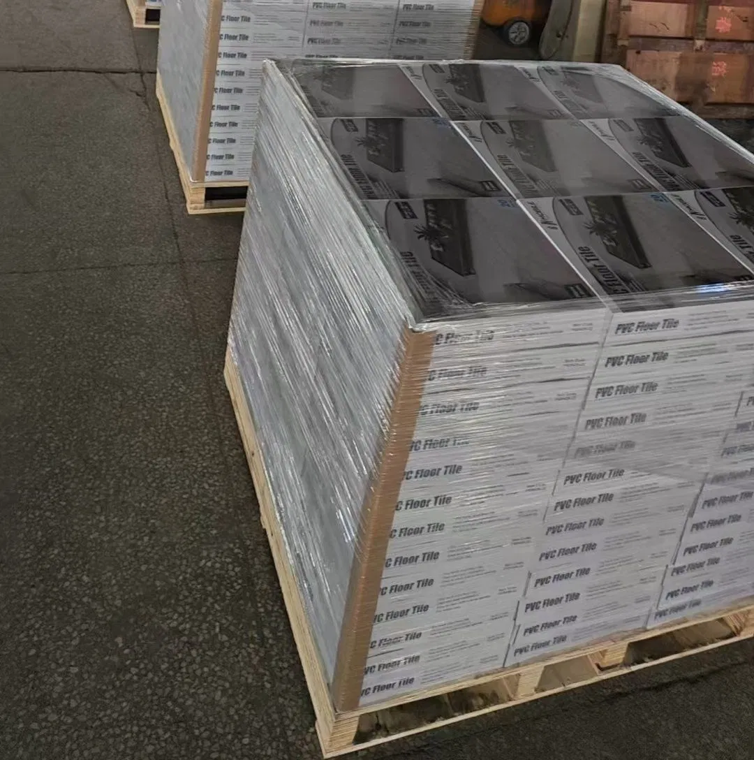 Self-Adhesive Vinyl Tiles 300mm X 300mm Glue Down Lvt/PVC Flooring for Interiors