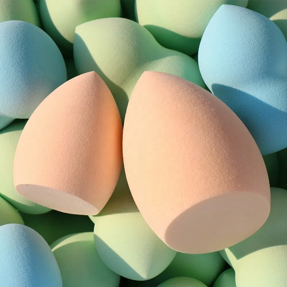 Soft Vegan Latex Free Custom Logo Beauty Egg Foundation Powder Puff Blending Makeup Blender Sponge for Liquid